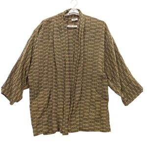 vtg Cariati&Wainwright‎ Fiber Artists Open Front Jacket One Size Lagenlook